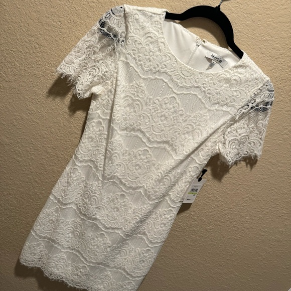 NEW NWT Kensie White Lace High Neck Dress size 4 - Picture 2 of 7